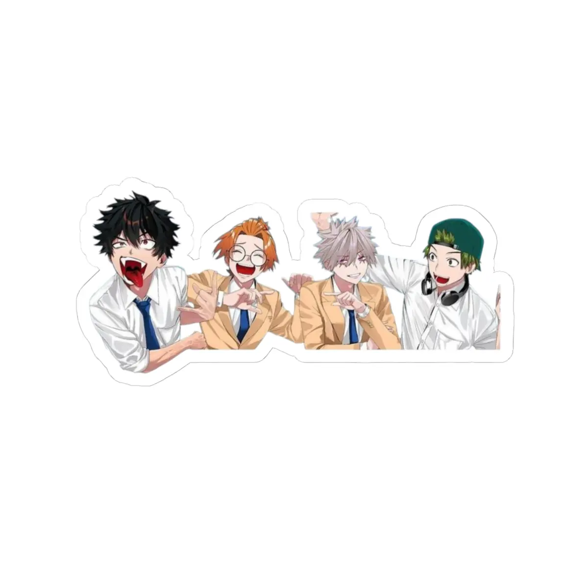 Phantom Busters Characters Kaoru Mogari Tamon Eugene Anime Sticker Manga Gift Otaku Weeb