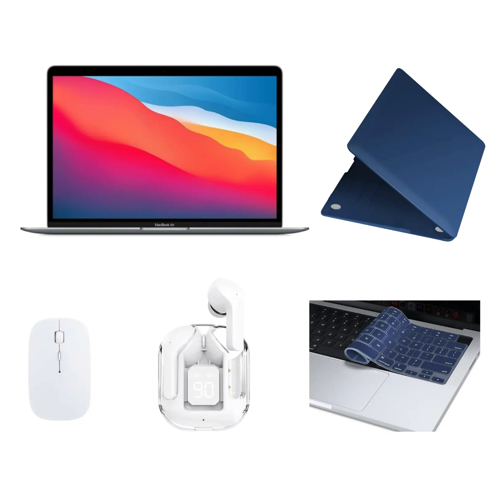 Refurbished Apple MacBook Air Laptop Bundle - Core i3 1.1GHz 8GB RAM 128GB SSD 13" Space Gray MWTJ2LL/A (2020) | (Eco-Friendly Condition) 1-Year Warranty