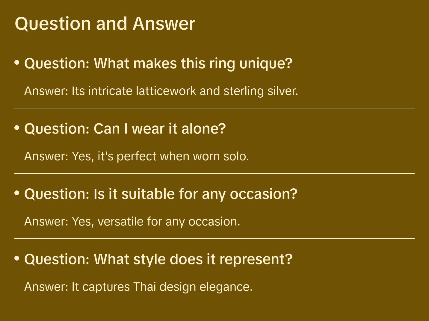 Lattice Stacking Ring