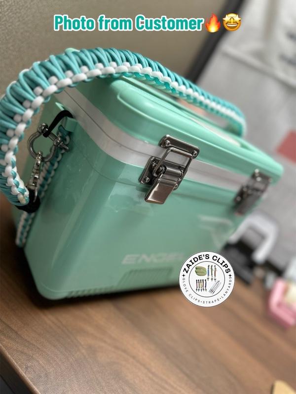 *Orange/Black* Lunch Box Set with Strap Adjustable Cooler Strap for Engel Coolers 4-Foot Handmade Straps with 360-Degree Swivel Clips *Orange/Black* Lunch Box Set with Strap Adjustable Cooler Strap for Engel Coolers 4-Foot Handmade Straps with 360-Degree Swivel Clips