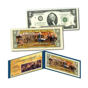1776-2026 America's 250th Anniversary Dollar Bill w/ 4 Panel Stamp Strip