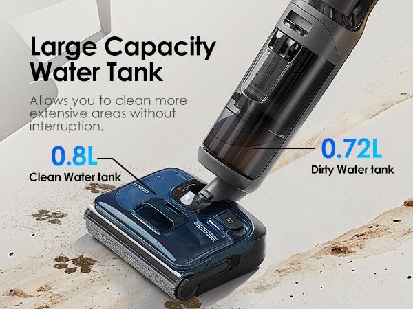Tineco FLOOR ONE i6 Stretch Wet Dry Vacuum Cleaner,Vacuum & Mop in One Step,20kPa Powerful Suction,180° Lay-flat Design,Anti-Tangle Design,Full-path Self-cleaning&5min Drying with 85℃(185℉) Air,Up to 40* minutes Runtime,Upgraded Pouch Cell Tineco FLOOR ONE i6 Stretch Wet Dry Vacuum Cleaner,Vacuum & Mop in One Step,20kPa Powerful Suction,180° Lay-flat Design,Anti-Tangle Design,Full-path Self-cleaning&5min Drying with 85℃(185℉) Air,Up to 40* minutes Runtime,Upgraded Pouch Cell