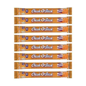 Atkinson's Chick-O-Stick - Crunchy Peanut Butter Rolled in Toasted Coconut - Gluten Free, Kosher, Vegan, No Artificial Ingredients - 0.7 oz. Candy Bar - 8 Count