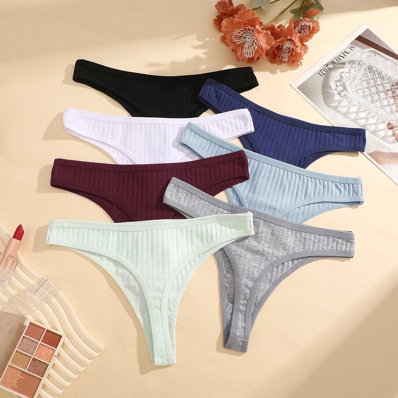 FINETOO 16-Pack Cotton Thongs for Women – Soft, Breathable, Low Rise Sexy Panties, Comfortable Ladies Underwear Sizes S–XL