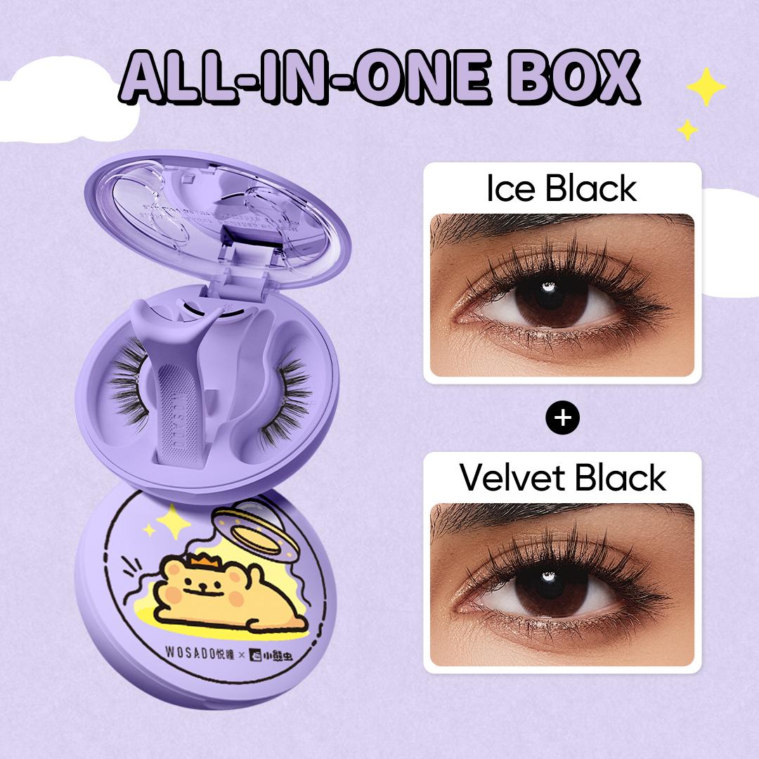 Wosado 2 Pairs Magnetic Eyelashes Bundle – Soft, Reusable, Glue-Free, Waterproof Natural Lash Set