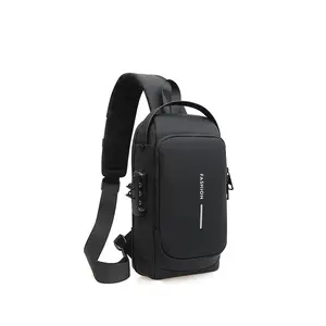 Fashion Multifunction Motorcycle Crossbody Bag for Men Fanny Pack Sling Chest Bags Pack Shoulder Waist Bags Waist Belt Bag for Men Bag Sac Pour Homme