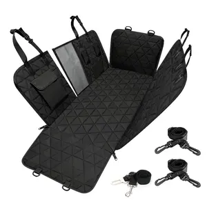 [Weekly Deals] 2026 Multifunctional Back Seat Covers for 40/60 Spilt Seats, Retractable  for Back Seat Protector,  Waterproof Dog Backseat Cover for Small & Large Dogs, Foldable Dog Hammock for Car Travel Accessories