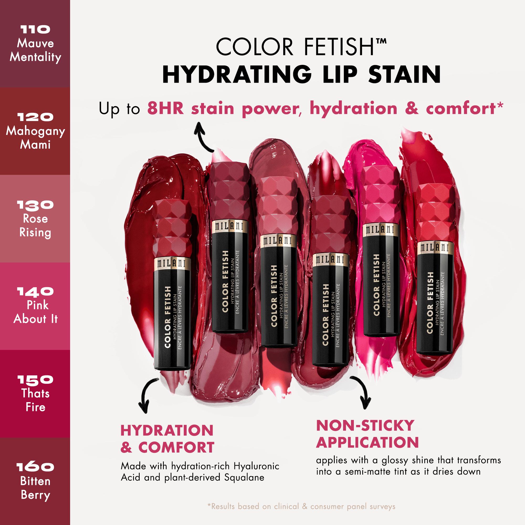 Milani Color Fetish Hydrating Lip Stain Hyaluronic Acid Longlasting
