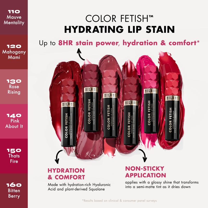 Milani Color Fetish Hydrating Lip Stain Hyaluronic Acid Longlasting