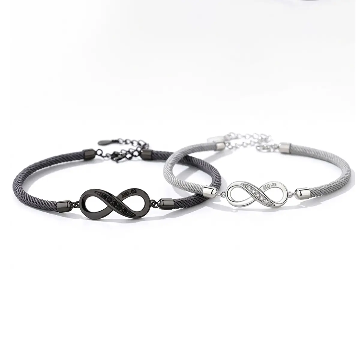 Fashionable Couple Infinity Symbol Bracelet, Adjustable Braided Matching Bracelets, Gift for Boyfriends-Girlfriends, Fashionable Couple Bracelet