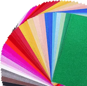 Glitter Colored Cardstock Bulk 150 sheets, 8.5” x 11” Cardstock Sparkly Paper 25 Assorted Colors Construction Paper,250 GSM Card Stock Printer Paper Scrapbooking Supplies for Diy Crafts Card Making