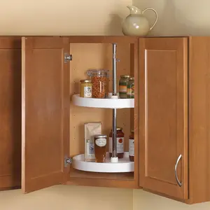 Lazy Susan Set, Polymer, White Cabinet Organizer. Premium Range.