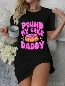 Inappropriate Pound My Cake Daddy Embarrassing Adult Humor Casual Dress
