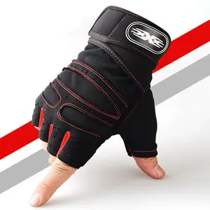Workout Gloves for Men Women Half Finger Glove with Wrist Wrap for Sport Weight Lifting Training Bicycle Motorcyclist Gym Glove NONE