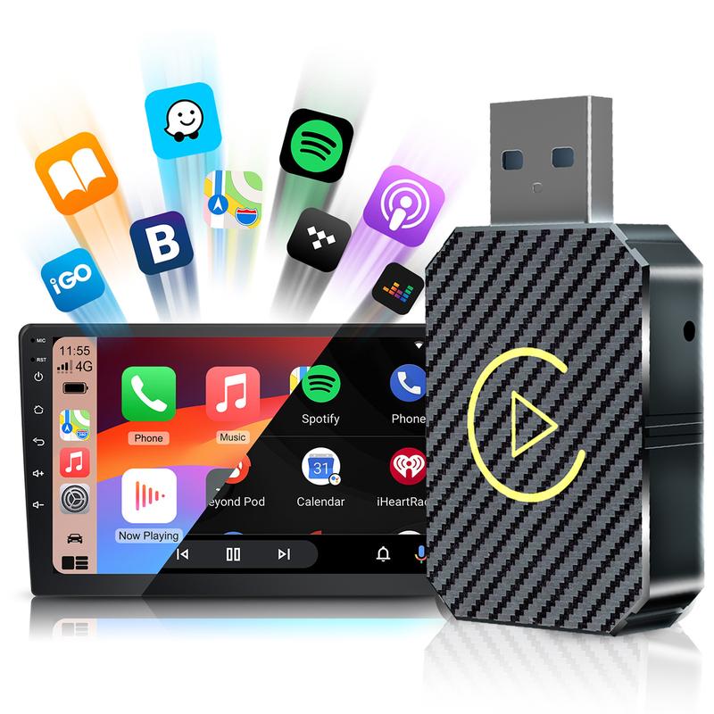 2025 new color scheme  Wireless Apple carplay Adapter ,Stability converts wired to wireless automotive blue tooth electronic accessories