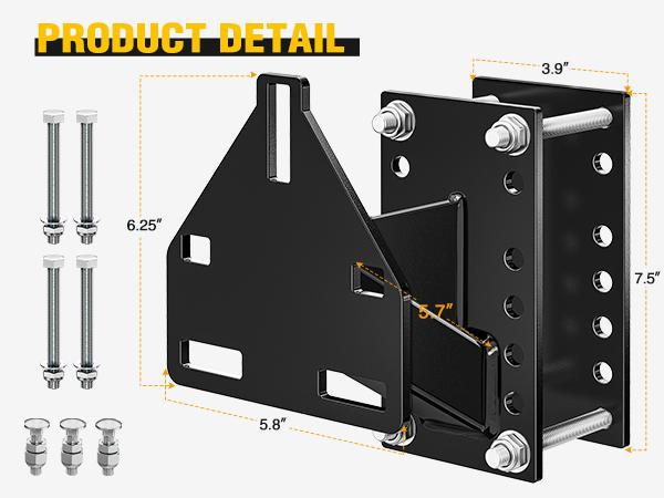 Nilight Spare Tire Carrier 3-Nuts Design Boat Trailer Carrier Bracket Utility Trailer Accessories Fits 4 & 5 & 6 Lugs Trailer Wheels on 4" 4.5'' 4.75'' 5'' 5.5''and 6''Bolt Patterns 150 Lbs Nilight Spare Tire Carrier 3-Nuts Design Boat Trailer Carrier Bracket Utility Trailer Accessories Fits 4 & 5 & 6 Lugs Trailer Wheels on 4" 4.5'' 4.75'' 5'' 5.5''and 6''Bolt Patterns 150 Lbs