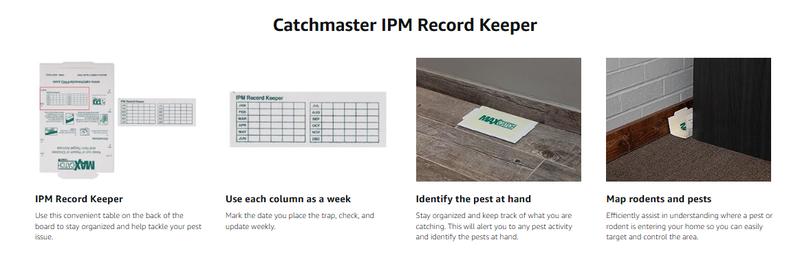 Catchmaster Max-Catch Mouse & Insect Glue Trap 36pk, Mouse Traps Indoor for Home, Sticky Pest Control Adhesive Tray for Catching Bugs, Rats & Rodents, Bulk Classic Glue Boards