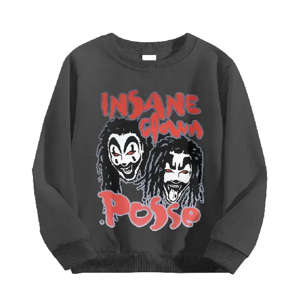 Insane Clown Posse Band Graphic Crewneck Sweatshirt Retro Music Long Sleeve Pullover Top Vintage Fan Merch Sweatshirt Hoodie Womenswear