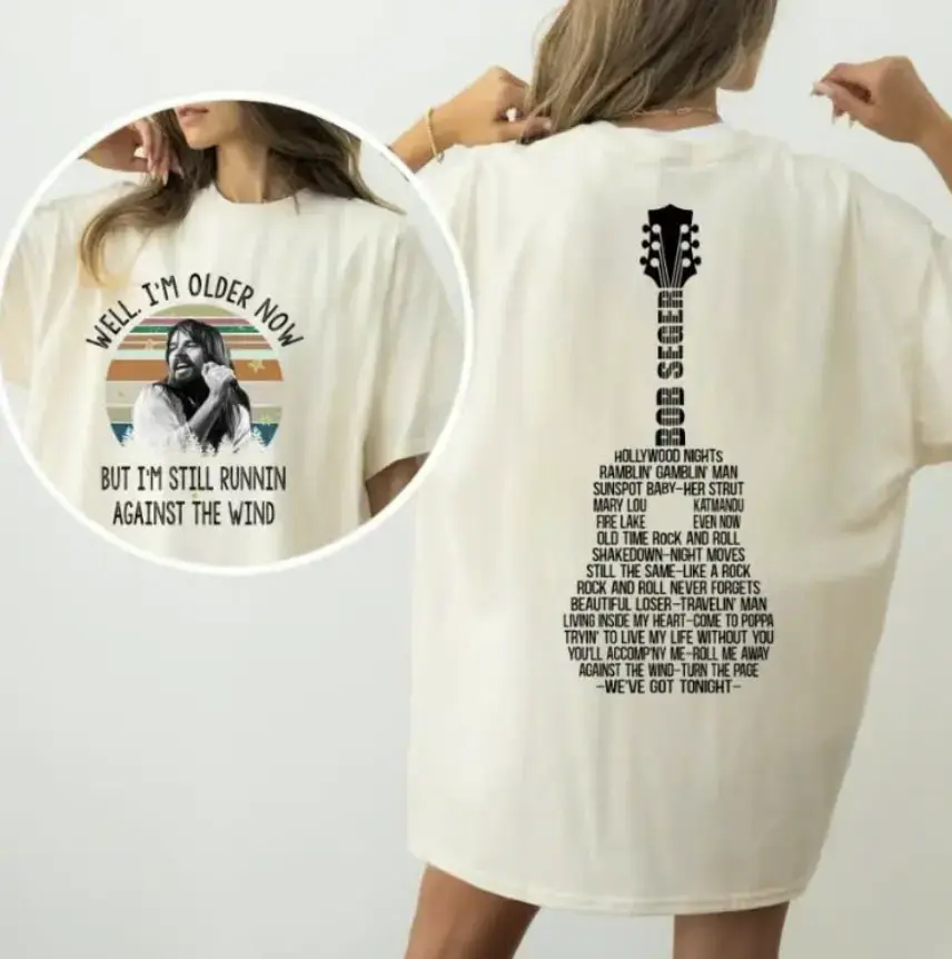 Against The Wind Shirt, Bob Seger Shirt, Classic Rock Fan Gift, Retro 70s Rock Band Tee, Well I m Older Now Sweater