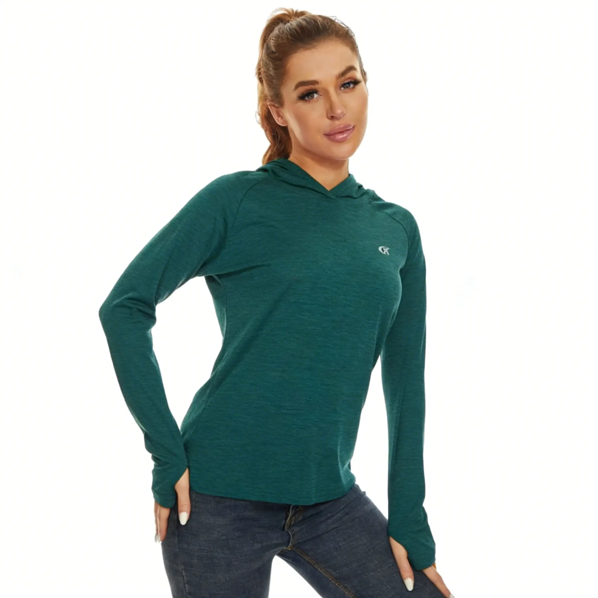 YUYANGDPB  Women's UPF 50+ Sun Protection Hoodie Shirt Lightweight UV Shirts for Hiking & Fishing Outdoor Activities - Exercise UV Shirts mothersdaygift