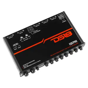 DS18 DS-EQX7PRO High Volt 7-Band Equalizer with High Level Input, Auto Turn On And High Volt Led Indicator DS18
