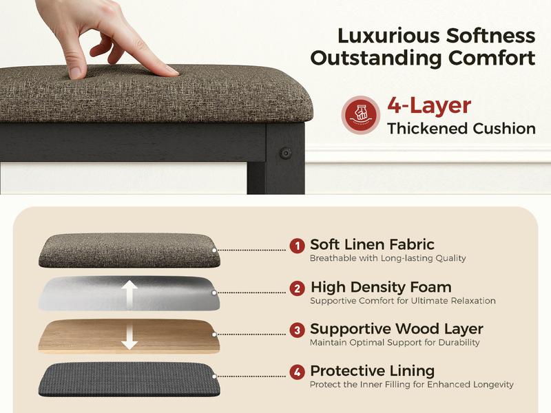 【Sophia & William】5 Piece Dining Table Set for 4, Faux Marble or Solid Rubberwood Tabletop, Cushioned Option Available, Kitchen Dining Table for Small Spaces, Apartment, Easy Clean, Durable, Farmhouse Style 【Sophia & William】5 Piece Dining Table Set for 4, Faux Marble or Solid Rubberwood Tabletop, Cushioned Option Available, Kitchen Dining Table for Small Spaces, Apartment, Easy Clean, Durable, Farmhouse Style