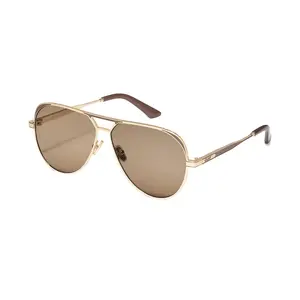 Quay Australia Women's Oversized Open Tab Aviator Sunglasses