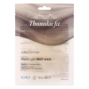 [Kocostar] Thanaka Fit Hydrogel Melt Mask | Patented Eucalyptus Lyocell Mask | Formulated with Thanaka and Hyaluronic Acid | Improves Skin Texture | Hypoallergenic (4 pack)