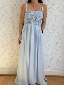 Electric Petal Maxi Dress