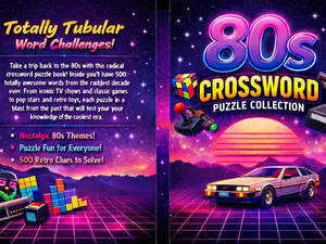 80s Crossword Puzzle Challenge - A Totally Rad Puzzle Collection Inspired by 80s TV, Music & Pop Culture