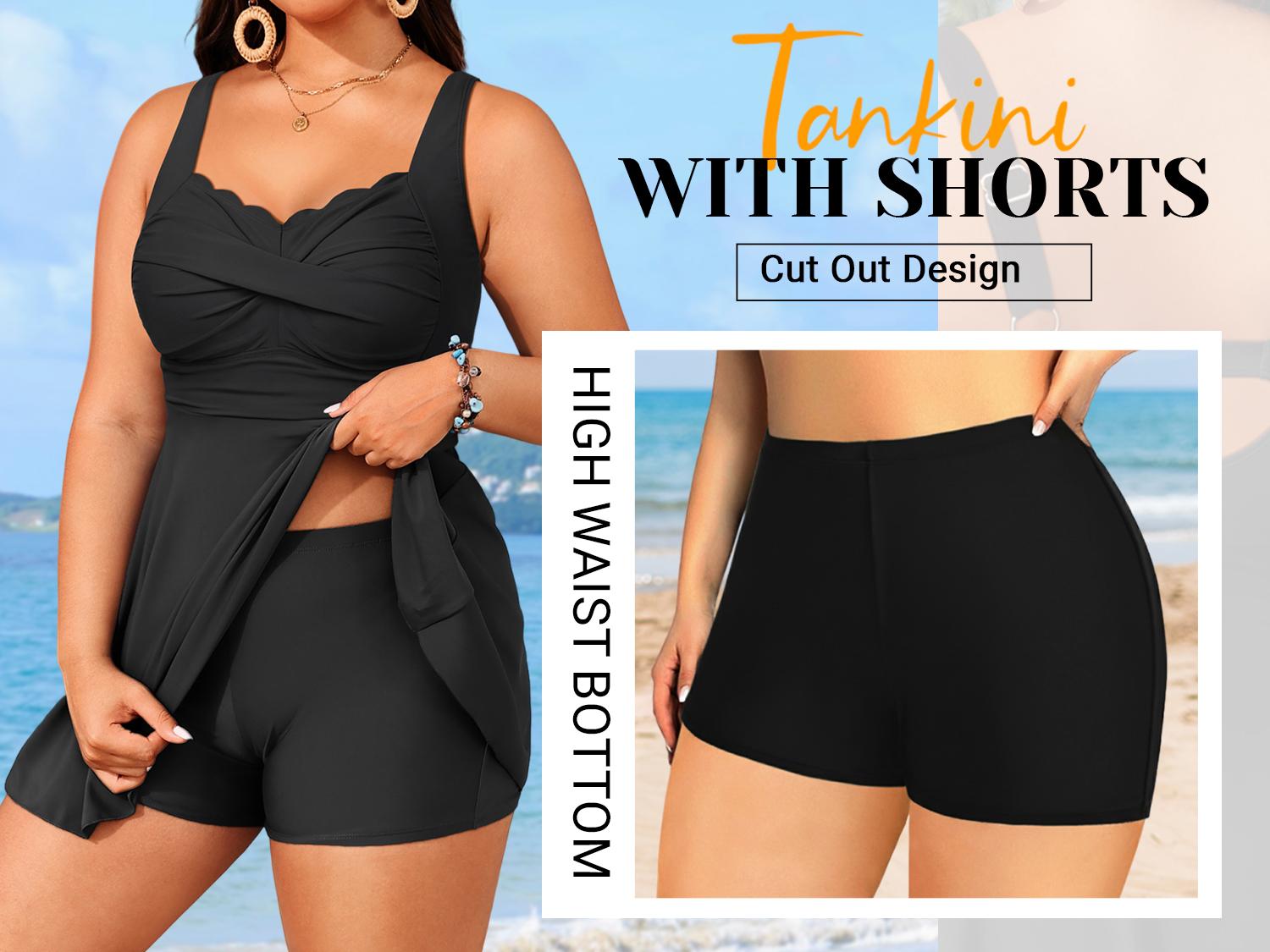 Aqua Eve Plus Size Swim Dress - Two Piece Tankini Tummy Control Bathing Suit with Shorts 2026 Swimsuit Aqua Eve Plus Size Swim Dress - Two Piece Tankini Tummy Control Bathing Suit with Shorts 2026 Swimsuit