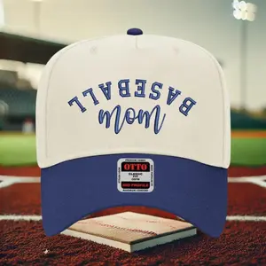 Baseball Mom Embroidered Trucker Hat: Sports Gift for Mom, Game Day Cap