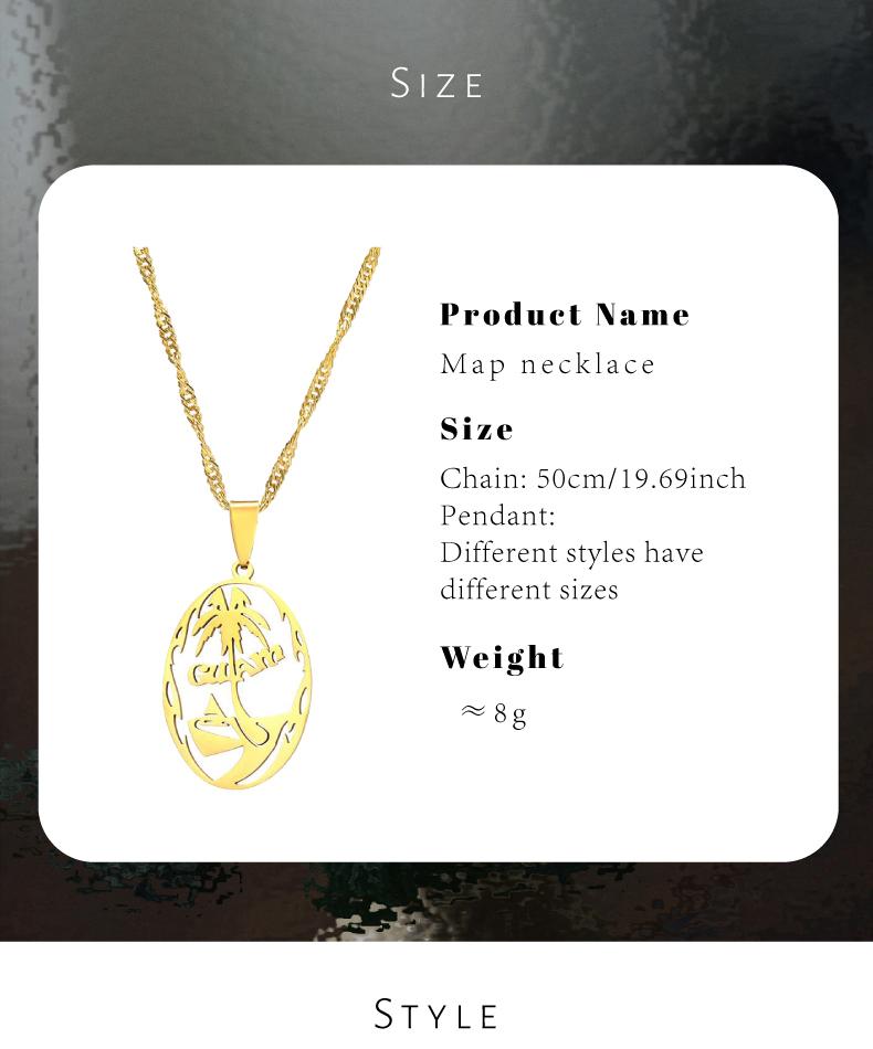 GGIRL Fashion World Map Pendant Necklace 18K Gold Plated National Flag Design for Men Women Neutral Gift Travel Enthusiast Modern Versatile Streetwear Statement Jewelry，Fashion Jewelry Gift for Holiday Haul Christmas Birthdays Anniversaries