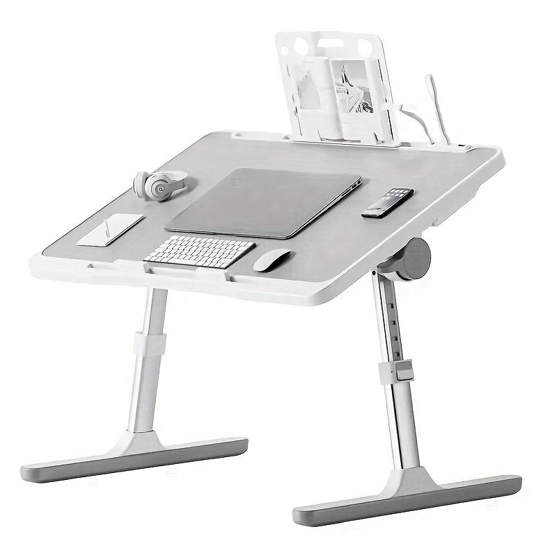 Lap Desk Bed Tray Table, Adjustable Laptop Stand for Bed with USB/ Light/ Fan/ Drawer, Portable Laptop Desk Table for Bed/ Couch/ Sofa/ Reading/ Writing, Bed Trays for Eating And Laptops Lap Desk Bed Tray Table, Adjustable Laptop Stand for Bed with USB/ Light/ Fan/ Drawer, Portable Laptop Desk Table for Bed/ Couch/ Sofa/ Reading/ Writing, Bed Trays for Eating And Laptops