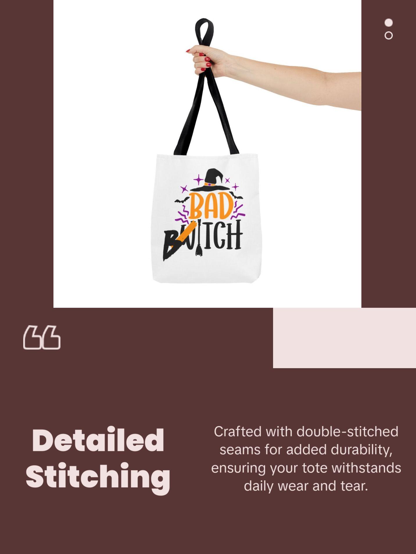 Bad Bitch Halloween Tote Bag, Witchy, Witches Brew, Trick Or Treat, Sexy Tote Bags, Tote Bags For Girls, Unique Handbags, Spooky Bags,