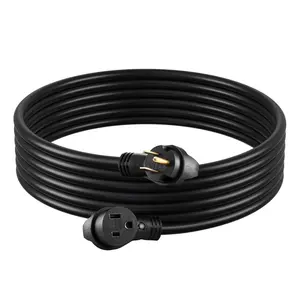VEVOR 30A Generator Extension Cord 25 ft 250V NEMA 6-50P to 6-50R 7500W Power Cable