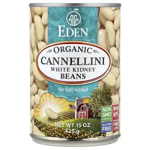Eden Foods Organic Cannellini White Kidney Beans, 15 oz (425 g)