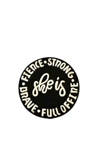 F/Q68 (1)PC 1.1" SHE IS: Strong/Fulloffire/Brave/Fierce Focal Bead for DIY Keychains, Wristlets, Cup Charms, Car Charms ETC