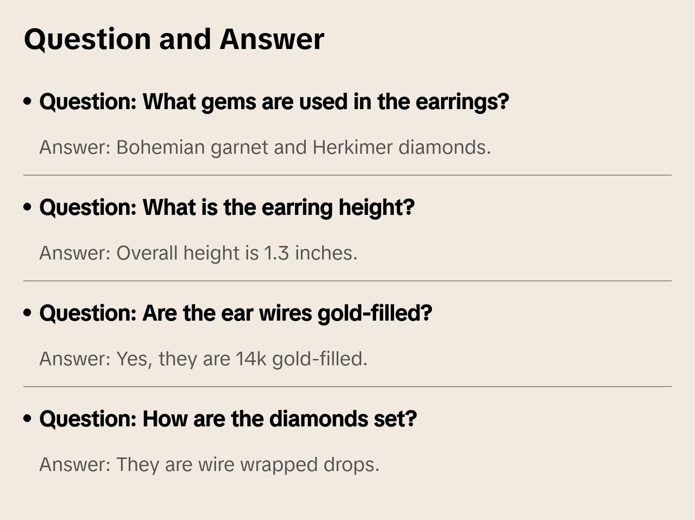 Bohemian Garnet and Herkimer Diamond Earrings