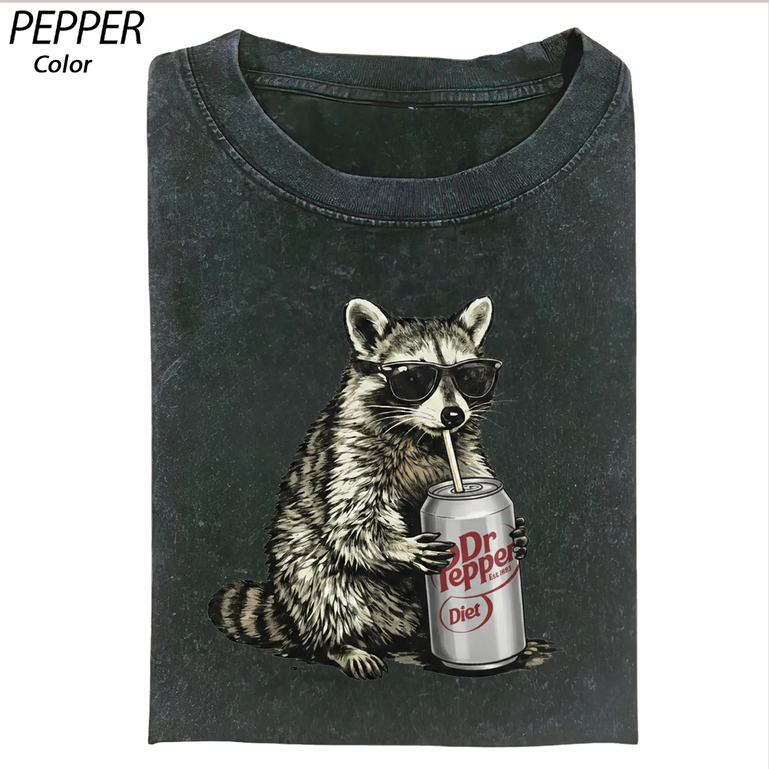 Funny Raccoon Diet Dr Pepper Shirt, Cool Raccoon Meme Tee, Vintage Raccoon Graphic Shirt, Diet Soda Lover Tee, Unisex Gift, Trending Unisex Tee
