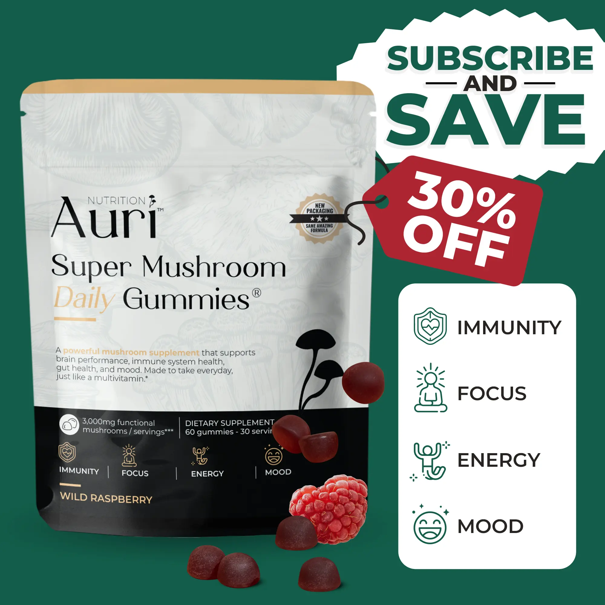 Super Mushroom Daily Gummies®