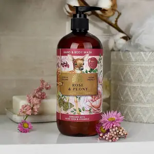 Rose and Peony Hand and Body Wash