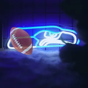 Football Neon Signs for Team Logo Light Football Neon Signs for Team Logo Light