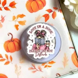 Lost in a Book Phone Grip, Cute Reading PopSocket, Book Lover Phone Stand, Funny Bookish Phone Grip, Custom Book Phone Accessory