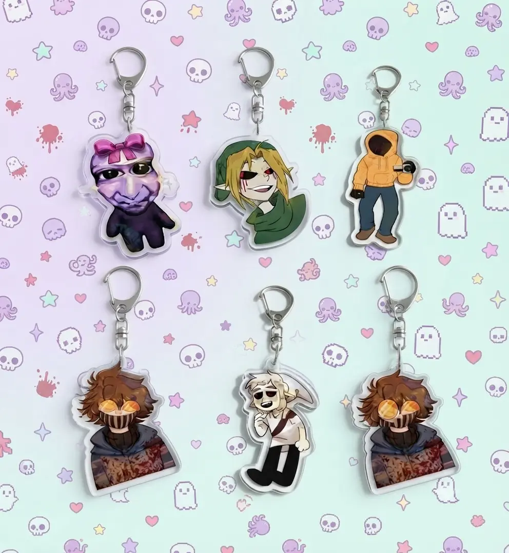 Creepypasta Chibi Acrylic Keychain, Manga Fans Gifts, Gift For Friends