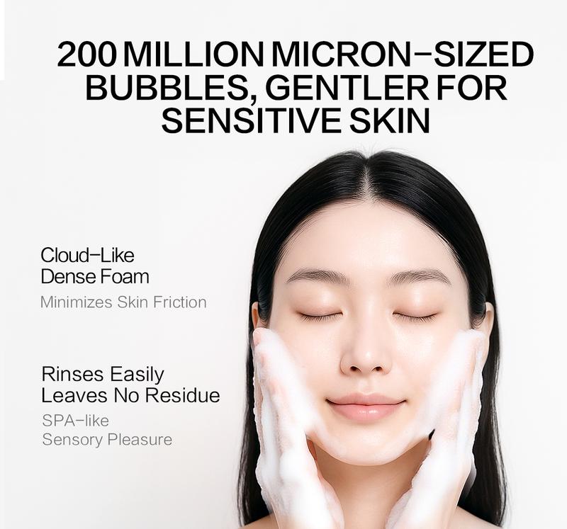 BiO-G Biog311 Amino Acid Cleanser Mousse Deep Cleansing Facial Mousse with 200 Million Micron Foam Tear-Free Formula for Skin Repair 150ml