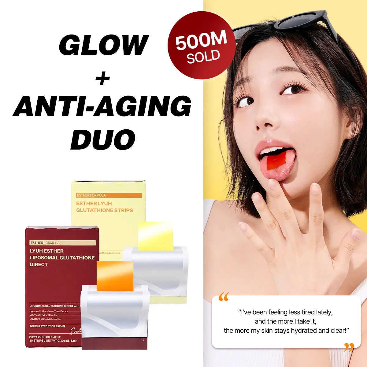 ESTHER FORMULA Liposomal Glutathione Oral Strips | High-Absorption Antioxidant, Detox & Brightening Support | Skin Glow Supplement (45 Strips) - TikTok Shop ESTHER FORMULA Liposomal Glutathione Oral Strips | High-Absorption Antioxidant, Detox & Brightening Support | Skin Glow Supplement (45 Strips) - TikTok Shop