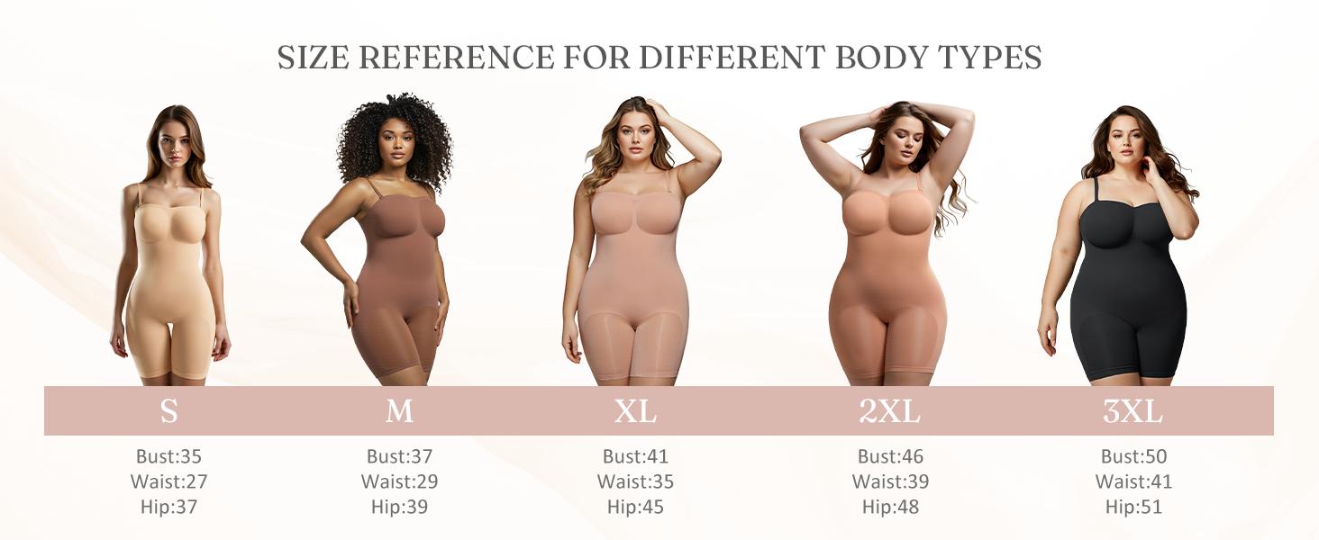 FeelinGirl #Live1 Strapless Slim Shapewear OutdoorFun Tummy Control Bodysuit Seamless Shortie with Removable Womenswear Fabric Comfortable Basic Nylon Tops FeelinGirl #Live1 Strapless Slim Shapewear OutdoorFun Tummy Control Bodysuit Seamless Shortie with Removable Womenswear Fabric Comfortable Basic Nylon Tops