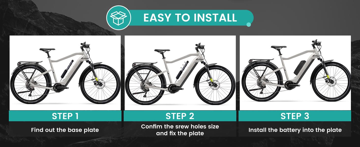 Meaycoty 36V 15AH Ebike Battery Lithium with 2A Fast Charger BMS 5pin Lock USB Interface for Electric Scooter Motorcycle Bike