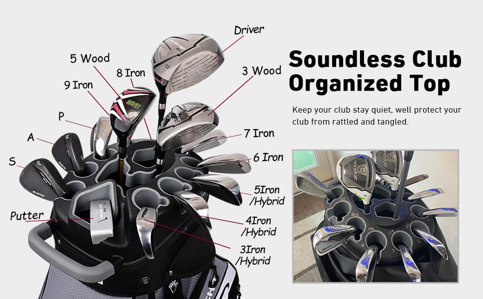 Ask Echo T-LOCK 3.0 14 Way Organizer Golf Quiet Cart Bag